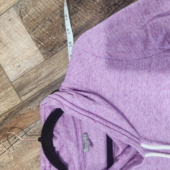 T by Talbots Womens Cowl Neck Purple Active Sweater Size Medium - Picture 6 of 14